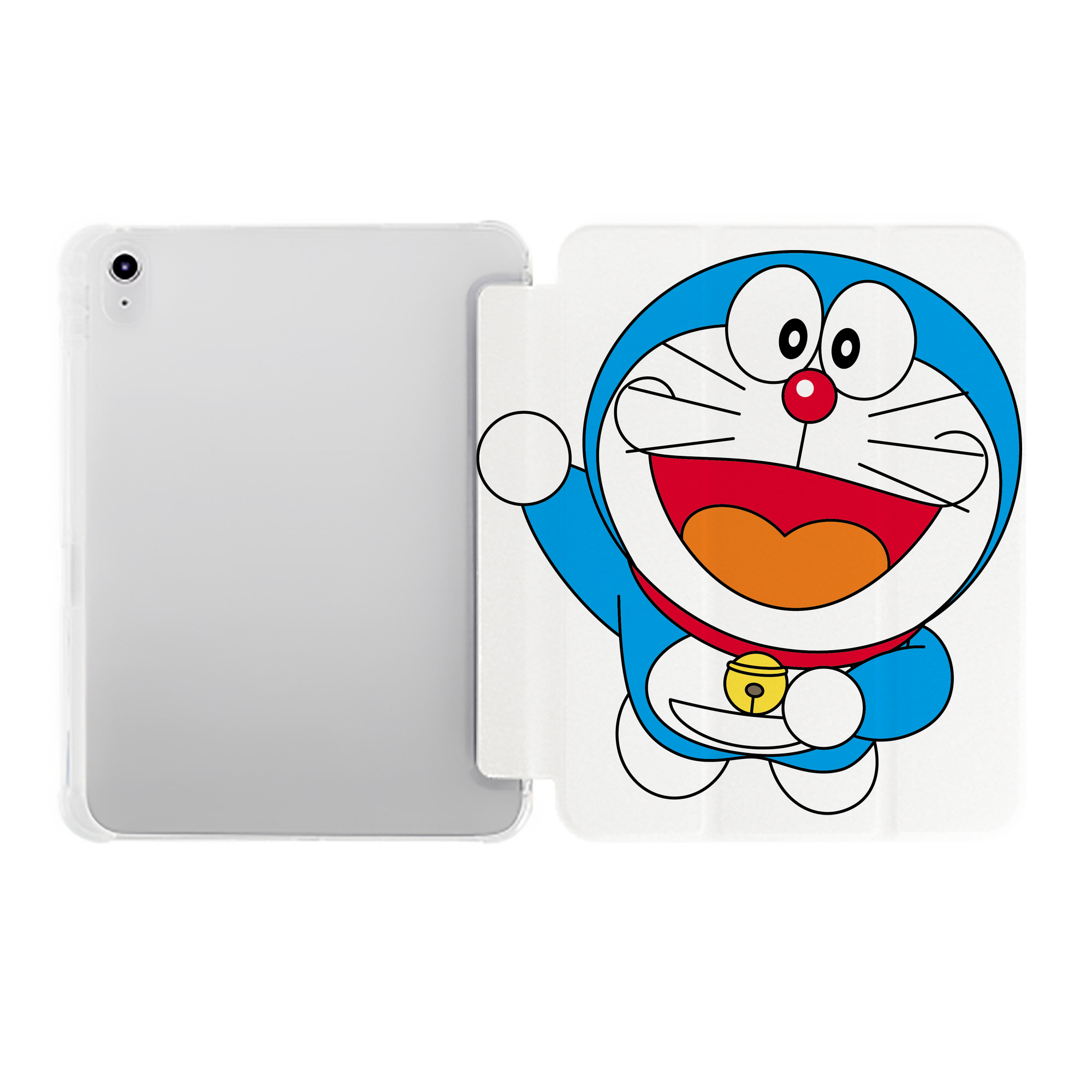 （画像用） ドラえもん Doraemon IPad ケース ペン収納付き 三つ折りスタンド PUレザー×シリコン 対応機種9.5/10.5/10.9インチ
